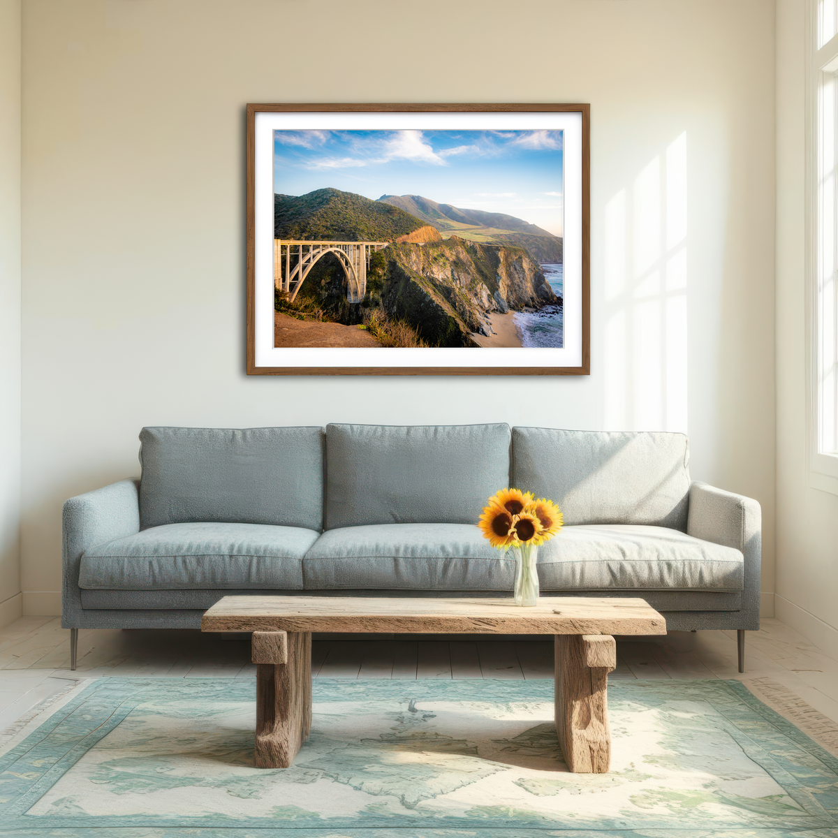 AUTO-MOCKUP ROOM | Bixby Bridge Wall Art