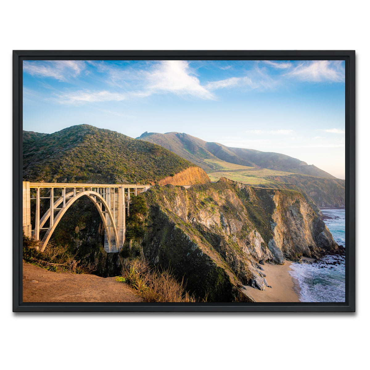 AUTO-MOCKUP WHITE | Bixby Bridge | 1 Piece | Black Framed Canvas | group=4x3