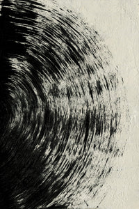 Black Circle Abstract Wall Art