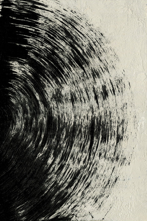Black Circle Abstract Wall Art