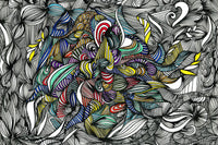 Black Color Fade Wall Art