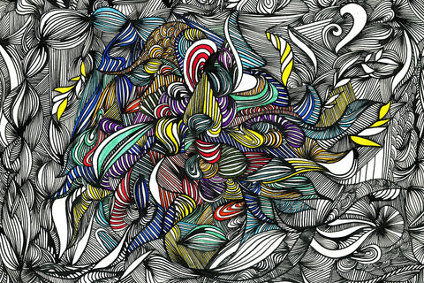 Black Color Fade Wall Art