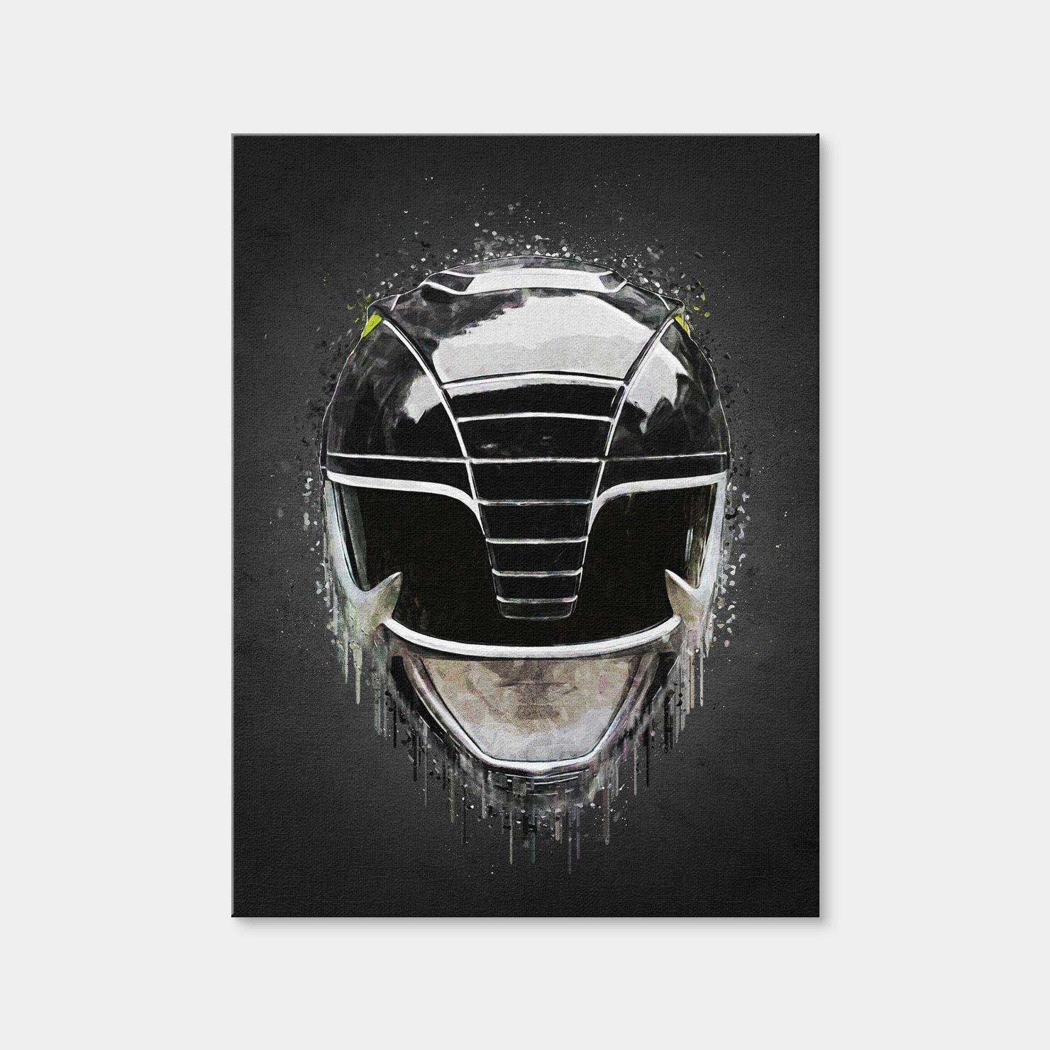AUTO-MOCKUP WHITE | Black Ranger Portrait | 1 Piece | Gallery Wrap Canvas | group=3x4