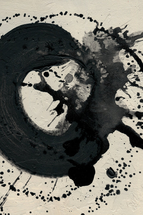 Black Spatter Wall Art