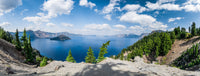 Blue Crater Lake Panorama Wall Art