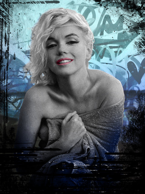 Blue Monroe Wall Art