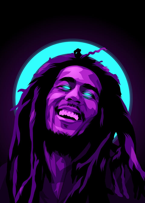 Bob Marley Halo Wall Art