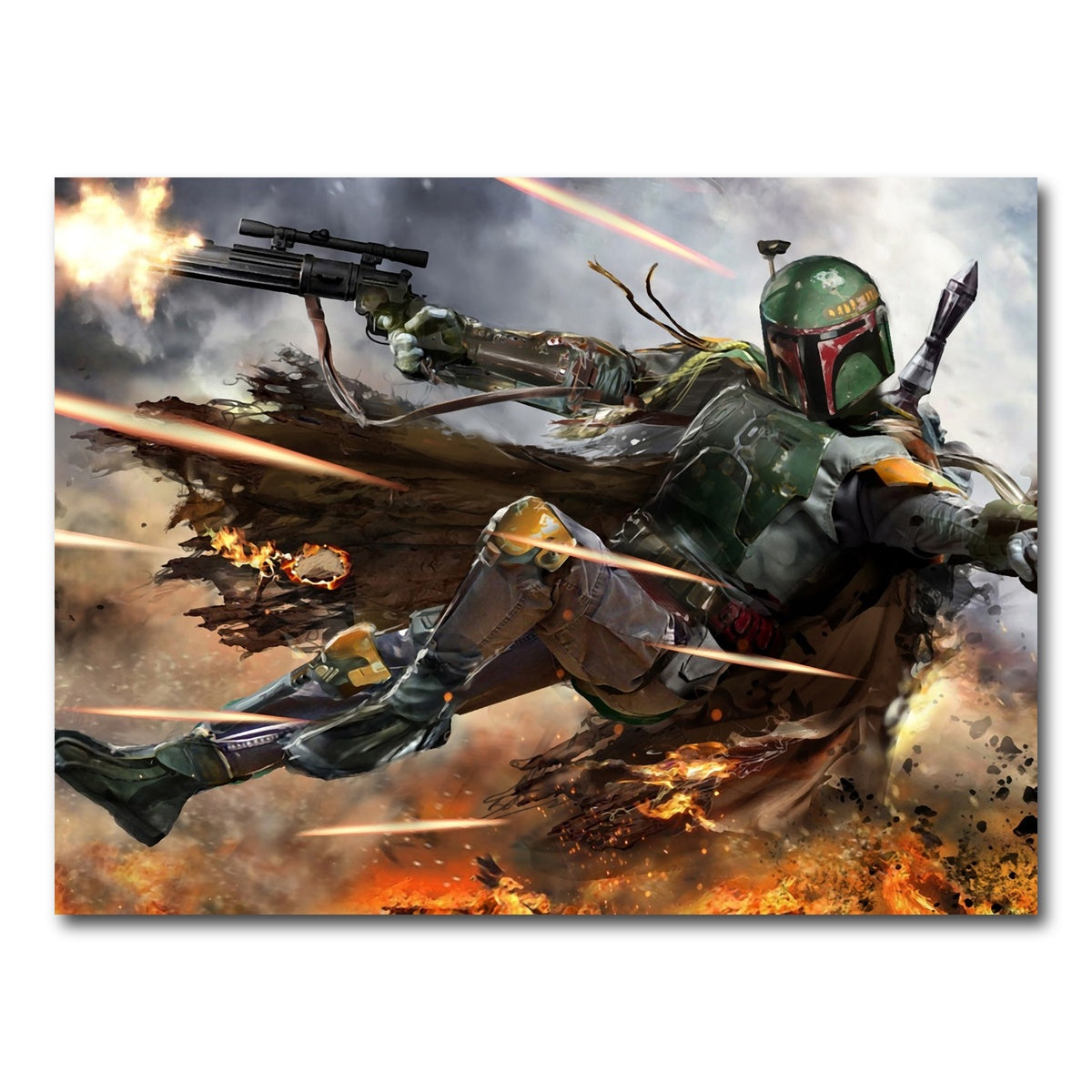 AUTO-MOCKUP WHITE | Boba Fett | 1 Piece | Gallery Wrap Canvas | group=4x3