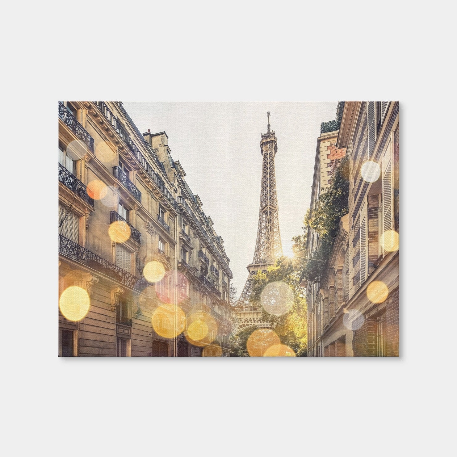 AUTO-MOCKUP WHITE | Bokeh In Paris | 1 Piece | Gallery Wrap Canvas | group=4x3
