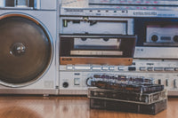 Boombox and Cassettes Wall Art