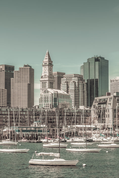 Boston Cityscape North End Wall Art