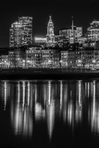 Boston Evening Skyline of North End Wall Art