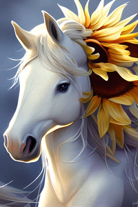Botanical Horse Wall Art
