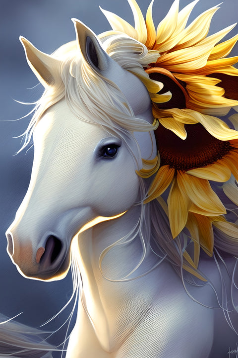 Botanical Horse Wall Art