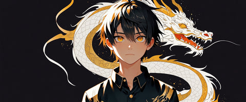 Boy with Dragon Wall Art