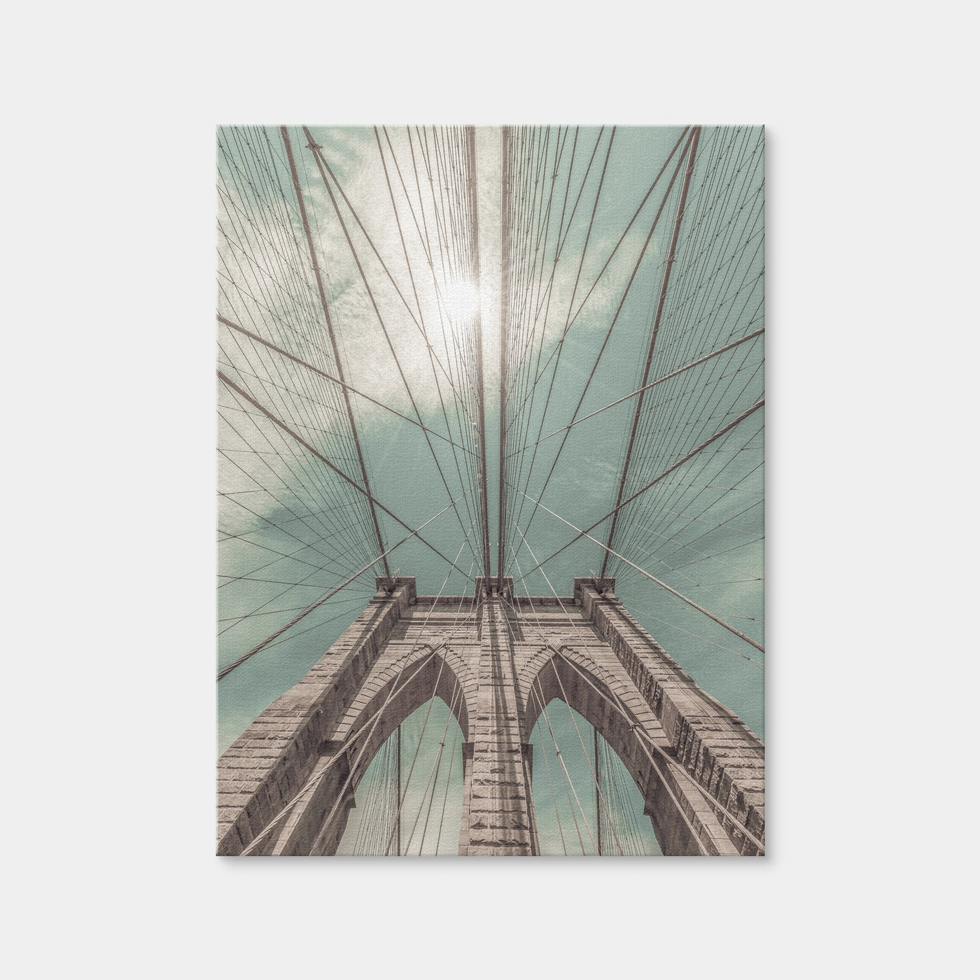 AUTO-MOCKUP WHITE | Brooklyn Bridge in Detail | 1 Piece | Gallery Wrap Canvas | group=3x4