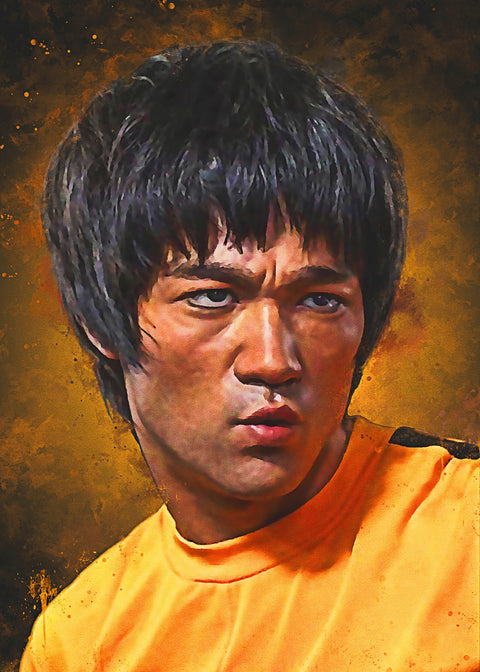 Bruce Lee Painting Wall Art