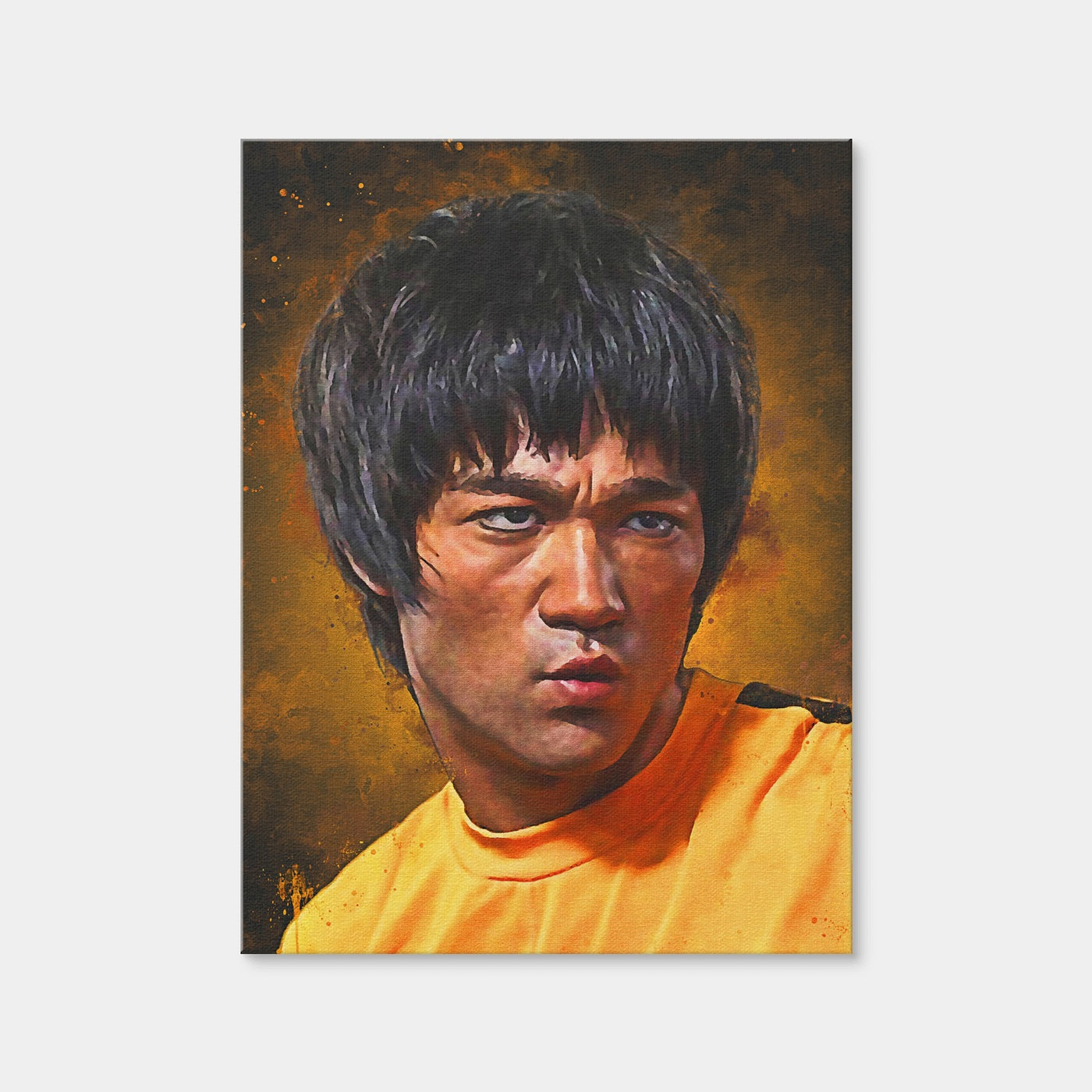 AUTO-MOCKUP WHITE | Bruce Lee Painting | 1 Piece | Gallery Wrap Canvas | group=3x4