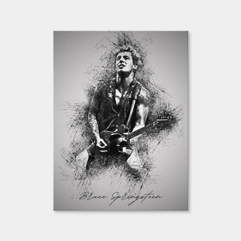 AUTO-MOCKUP WHITE | Bruce Springsteen Back in the Day | 1 Piece | Gallery Wrap Canvas | group=3x4