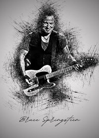 Bruce Springsteen Guitar Wall Art