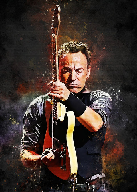 Bruce Springsteen Painting Wall Art