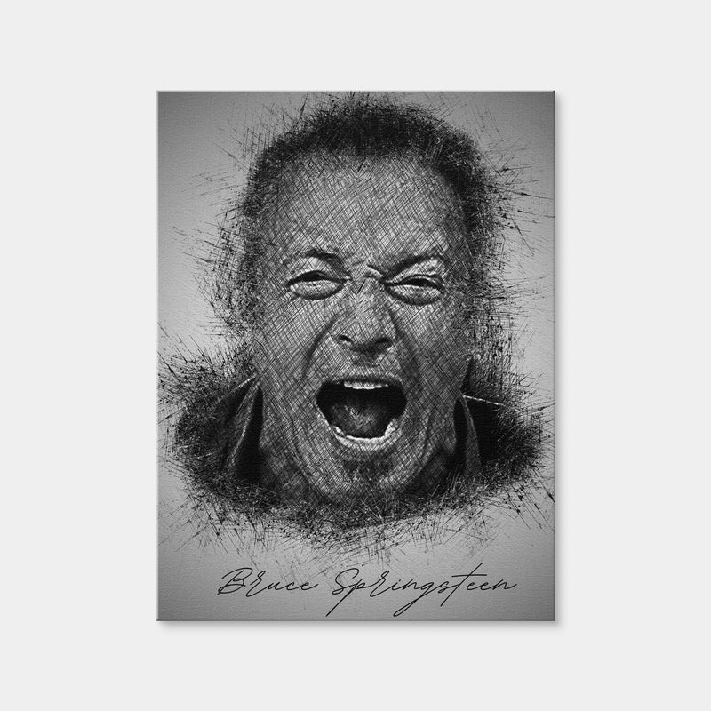 AUTO-MOCKUP WHITE | Bruce Springsteen | 1 Piece | Gallery Wrap Canvas | group=3x4