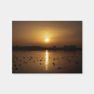 AUTO-MOCKUP WHITE | Bucharest Sunset 7 | 1 Piece | Gallery Wrap Canvas | group=4x3