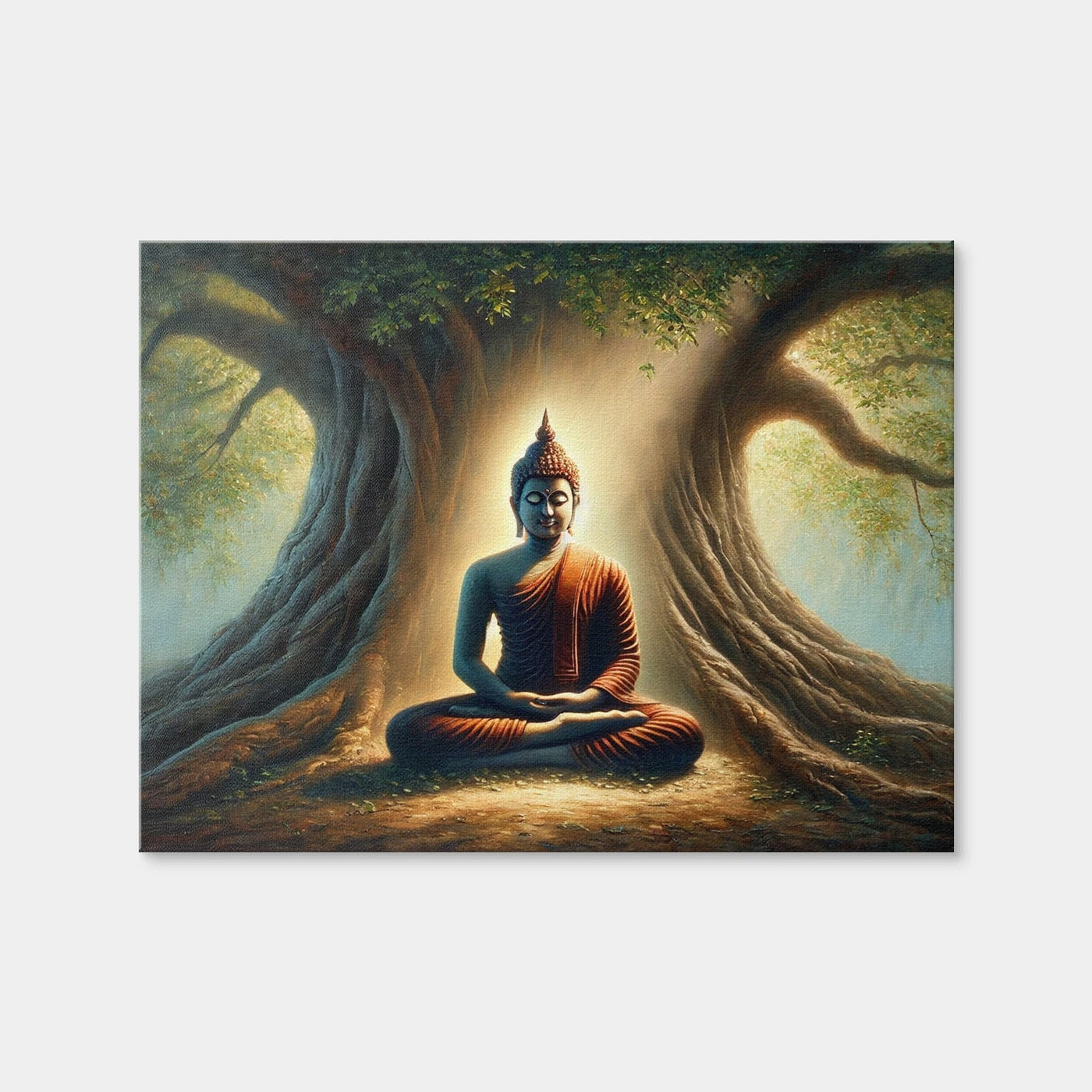AUTO-MOCKUP WHITE | Buddha Meditating | 1 Piece | Gallery Wrap Canvas | group=4x3