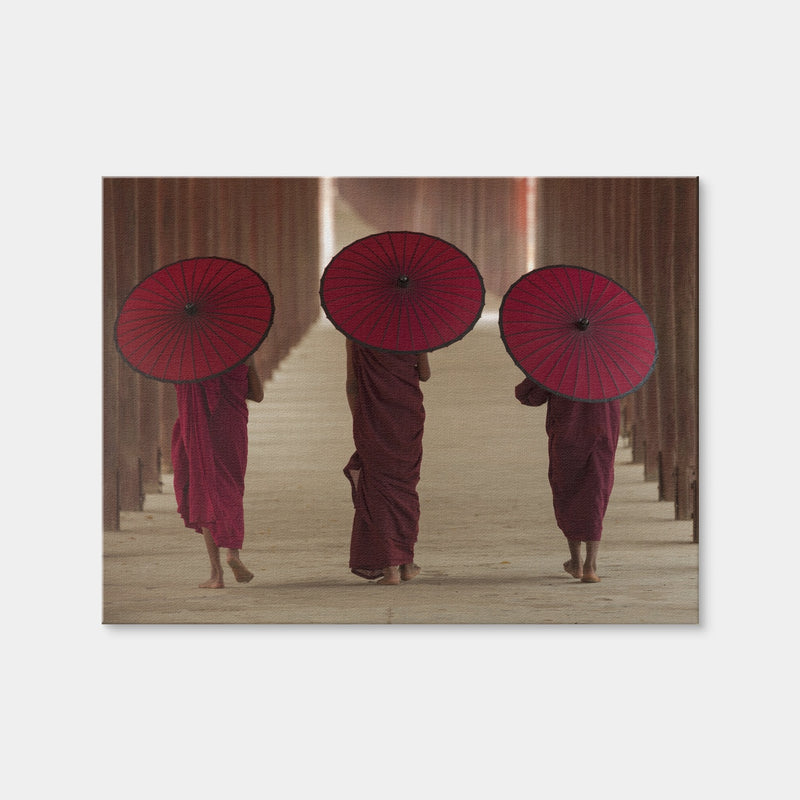 AUTO-MOCKUP WHITE | Buddhist Monks in Burma | 1 Piece | Gallery Wrap Canvas | group=4x3