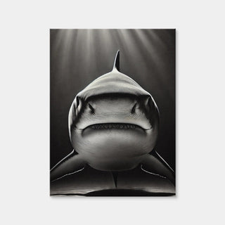 AUTO-MOCKUP WHITE | Bull Shark Head On | 1 Piece | Gallery Wrap Canvas | group=3x4