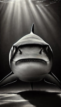 Bull Shark Head on Wall Art