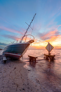 Burning Sails Wall Art