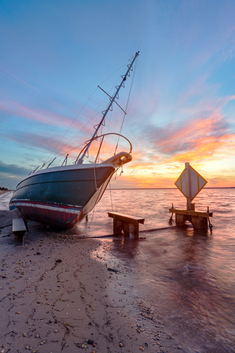 Burning Sails Wall Art