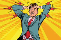 Businessman panic Wall Art