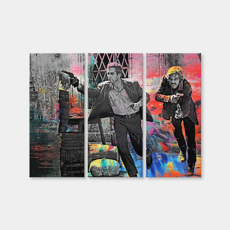 AUTO-MOCKUP WHITE | Butch Cassidy & The Sundance Kid | 3 Piece | Gallery Wrap Canvas | group=8x18