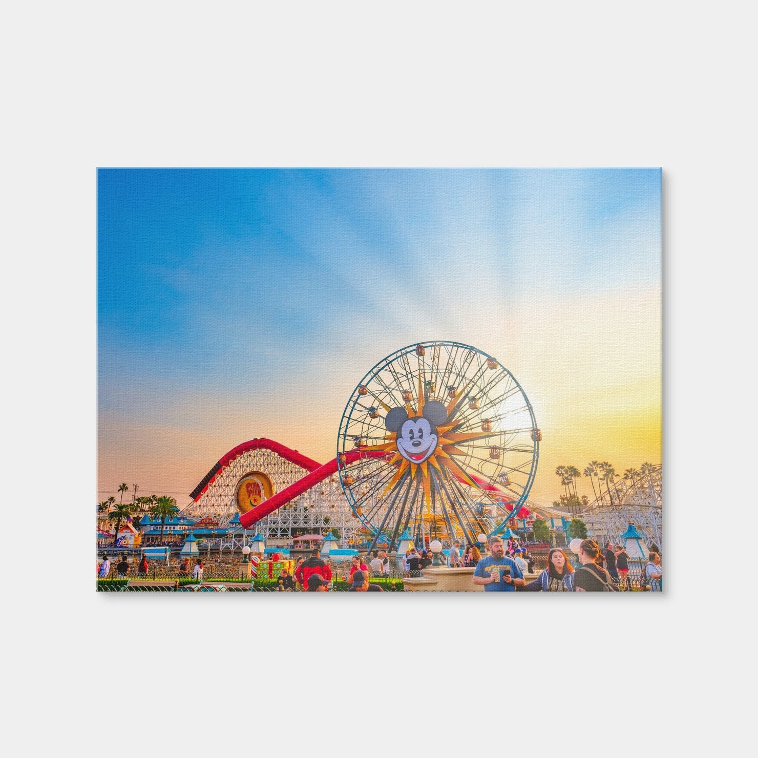 AUTO-MOCKUP WHITE | California Adventure Sunset | 1 Piece | Gallery Wrap Canvas | group=4x3