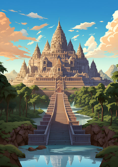 Cambodia - Angkor Wat Wall Art