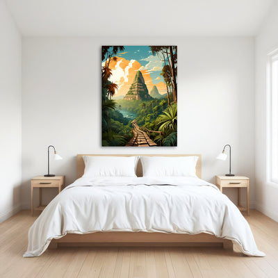 AUTO-MOCKUP ROOM | Cambodia - Bayon Temple Wall Art