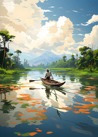 Cambodia - Siem Reap River Wall Art