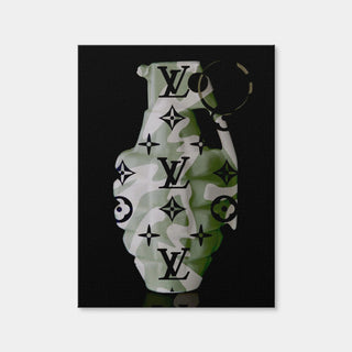 AUTO-MOCKUP WHITE | Camo LV Grenade | 1 Piece | Gallery Wrap Canvas | group=3x4