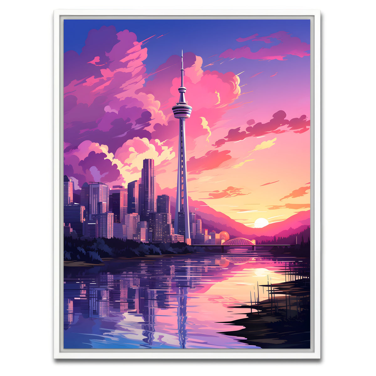 AUTO-MOCKUP WHITE | Canada - Vancouver | 1 Piece | White Framed Canvas | group=3x4