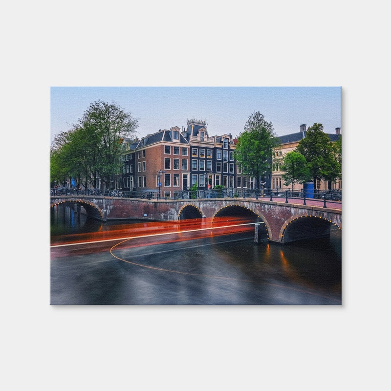 AUTO-MOCKUP WHITE | Canal In Amsterdam | 1 Piece | Gallery Wrap Canvas | group=4x3
