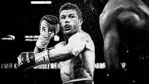 Canelo Alvarez Grayscale Wall Art