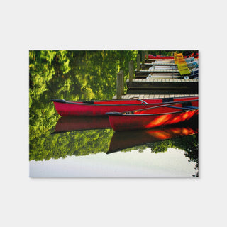 AUTO-MOCKUP WHITE | Canoes at Devil's Den State Park | 1 Piece | Gallery Wrap Canvas | group=4x3