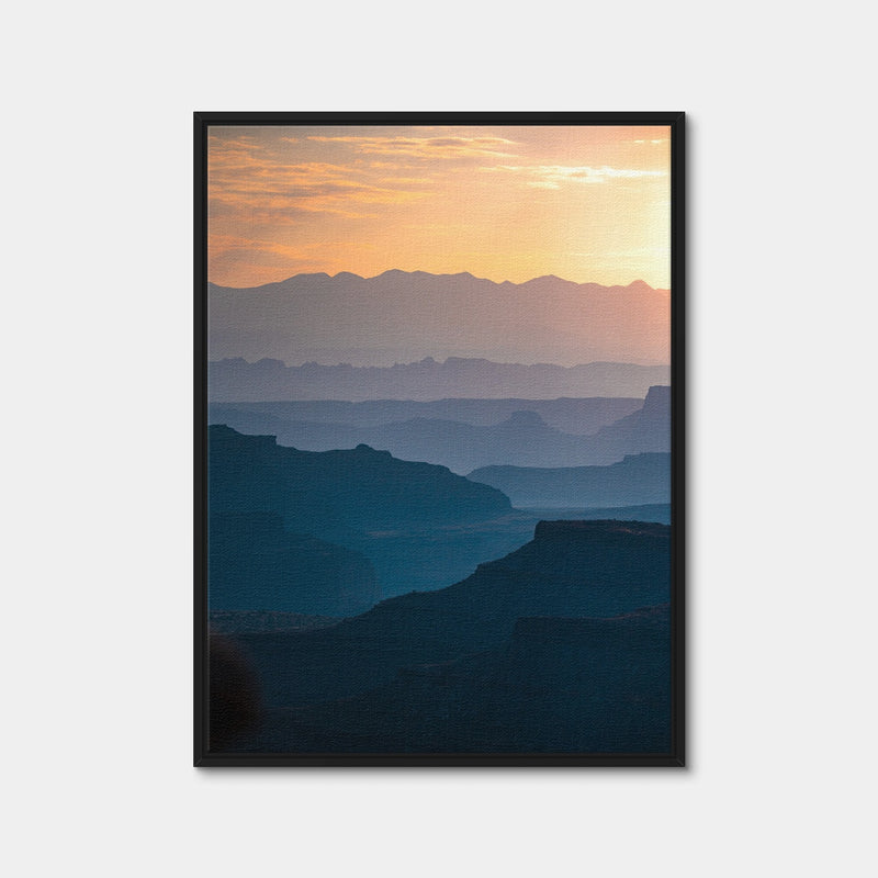 AUTO-MOCKUP WHITE | Canyon Layers | 1 Piece | Black Framed Canvas | group=3x4