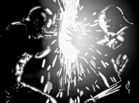 Cap vs Ironman Wall Art