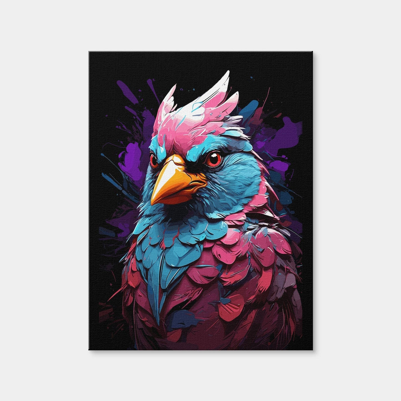 AUTO-MOCKUP WHITE | Cardinal Animal Colorful | 1 Piece | Gallery Wrap Canvas | group=3x4