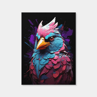 AUTO-MOCKUP WHITE | Cardinal Animal Colorful | 1 Piece | Gallery Wrap Canvas | group=3x4