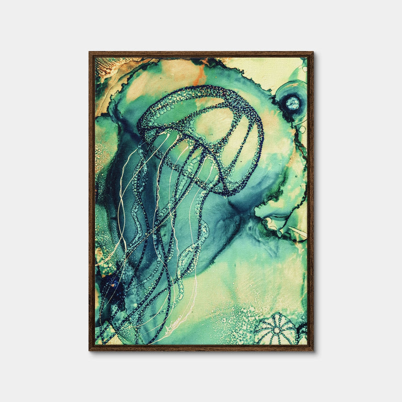 AUTO-MOCKUP WHITE | Carefree | 1 Piece | Walnut Framed Canvas | group=3x4