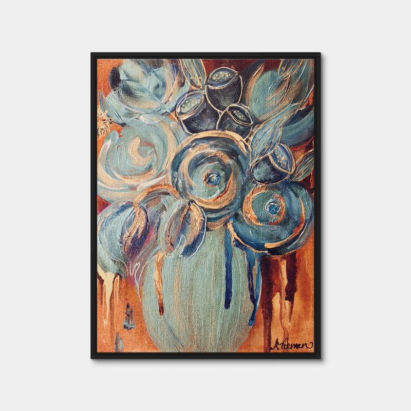 AUTO-MOCKUP WHITE | Caribbean Blooms | 1 Piece | Black Framed Canvas | group=3x4